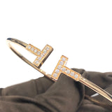 ティファニー TIFFANY＆CO Tワイヤーダイヤブレス K18イエローゴールド 750YG/ダイヤモンド ジュエリー