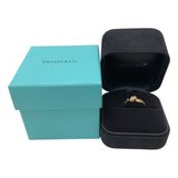 ティファニー TIFFANY＆CO ノットダイヤリング　750YG Au750 　ダイヤモンド ジュエリー