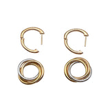 カルティエ Cartier トリニティセミパヴェダイヤピアス K18ピンクゴールド K18スリーカラー/ダイヤ ジュエリー