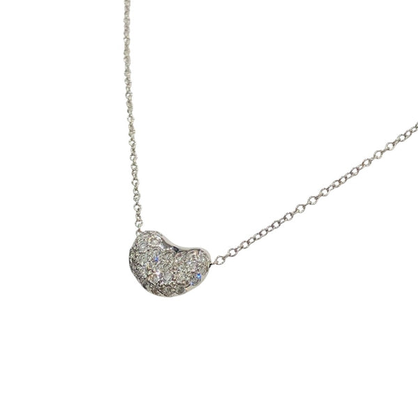 c699 美品 ティファニー ダイヤ ビーン プラチナ ネックレス PT 950