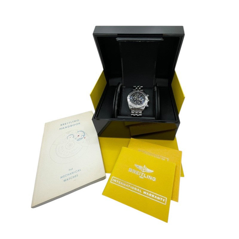 ブライトリング BREITLING クロノマット エボリューション A156B98PA ブラック SS 自動巻き メンズ 腕時計