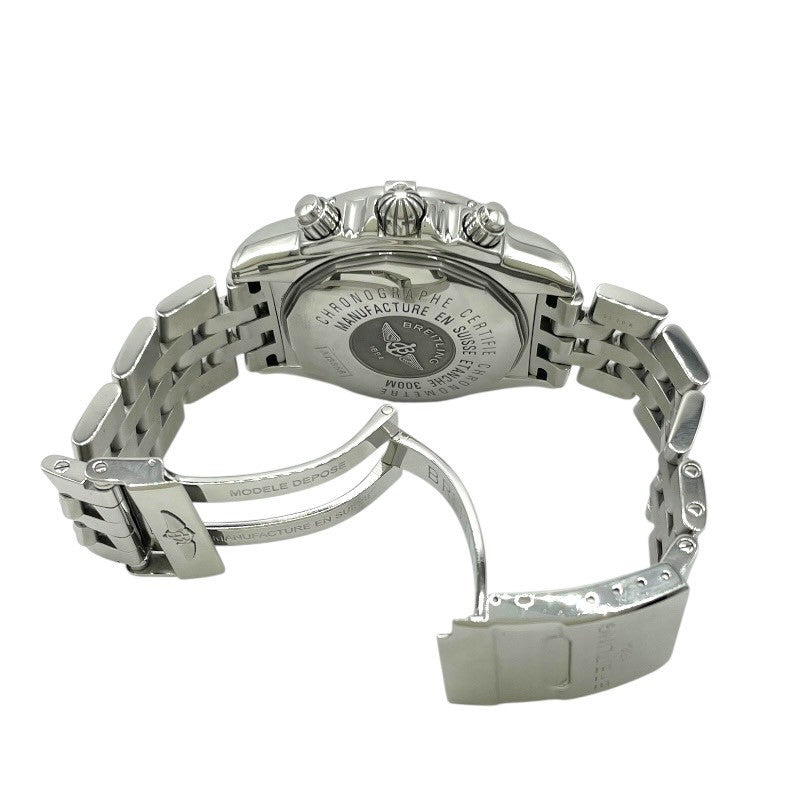ブライトリング BREITLING クロノマット エボリューション A156B98PA ブラック SS 自動巻き メンズ 腕時計
