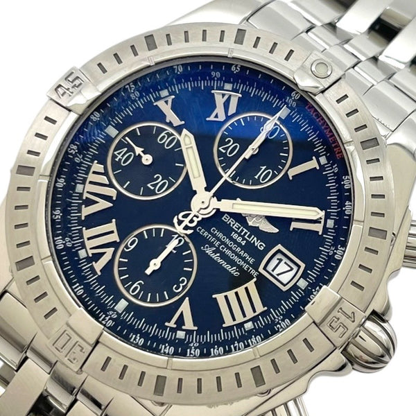 ブライトリング BREITLING クロノマット エボリューション A156B98PA ブラック SS 自動巻き メンズ 腕時計