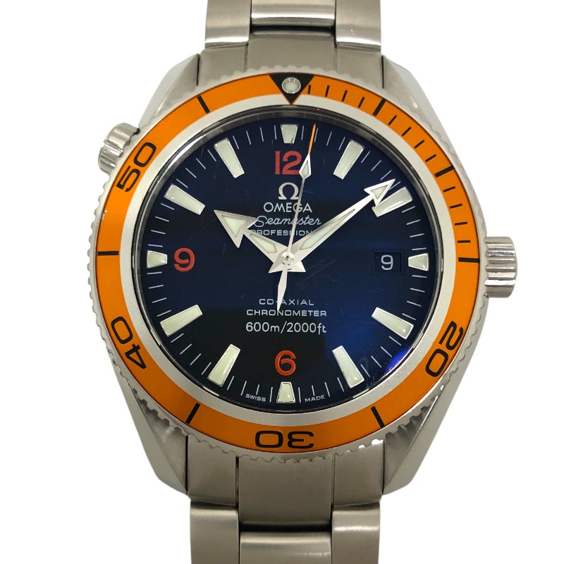 オメガ OMEGA シーマスター プラネットオーシャン600M コーアクシャルクロノメーター 2208.50 ブラック SS メンズ 腕時計