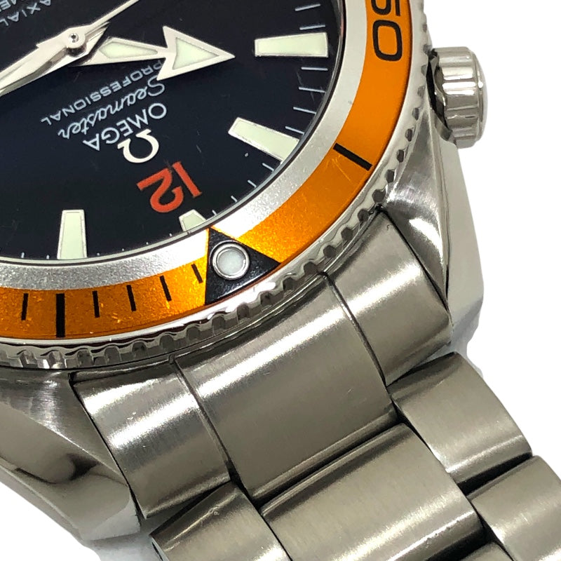 オメガ OMEGA シーマスター プラネットオーシャン600M コーアクシャルクロノメーター 2208.50 ブラック SS メンズ 腕時計