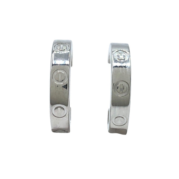 カルティエ Cartier ミニラブピアス K18WG ジュエリー