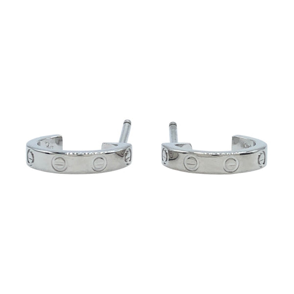 カルティエ Cartier ミニラブピアス K18WG ジュエリー