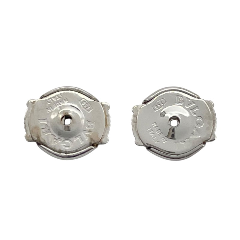 BVLGARI オニキス　ピアス ブルガリ ピアス シングル ユニセックス オニキス 18KホワイトGD
