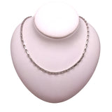 カルティエ Cartier フィガロ　ネックレス　750WG K18ホワイトゴールド ジュエリー