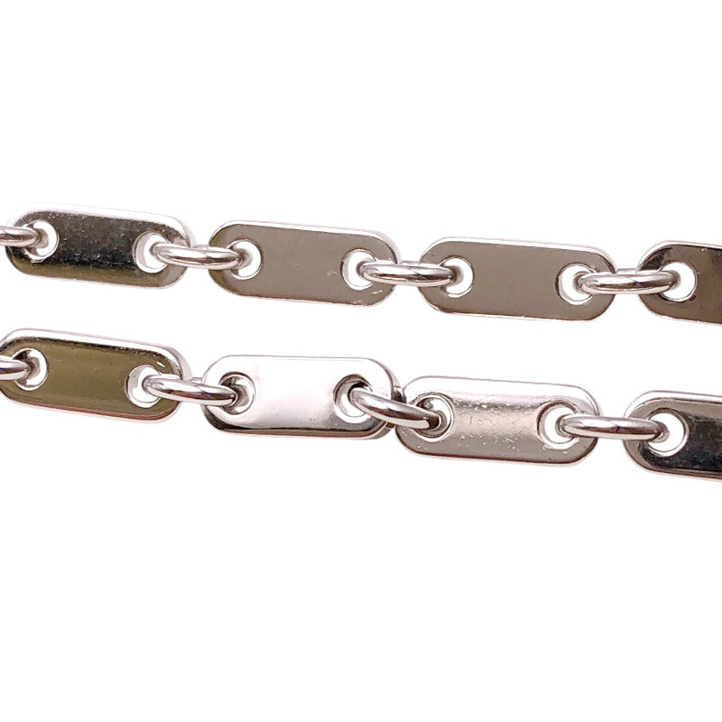カルティエ Cartier フィガロ　ネックレス　750WG K18ホワイトゴールド ジュエリー