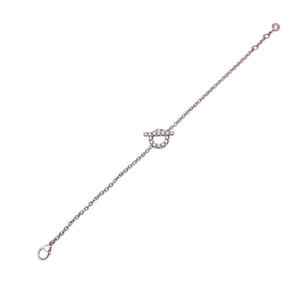 エルメス HERMES フィネス　ダイヤ　ブレスレット750WG K18ホワイトゴールド ジュエリー