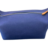 エルメス HERMES ブリッドアブラックPM ネイビー・グリーン トワル レディース ポーチ