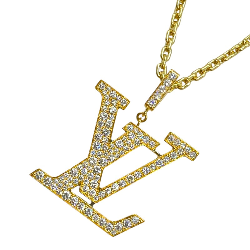 ルイ・ヴィトン LOUIS VUITTON パンダンティフLV ダイヤネックレス XLサイズ Au750/ダイヤモンド ジュエリー