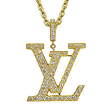 ルイ・ヴィトン LOUIS VUITTON パンダンティフLV ダイヤネックレス XLサイズ Au750/ダイヤモンド ジュエリー