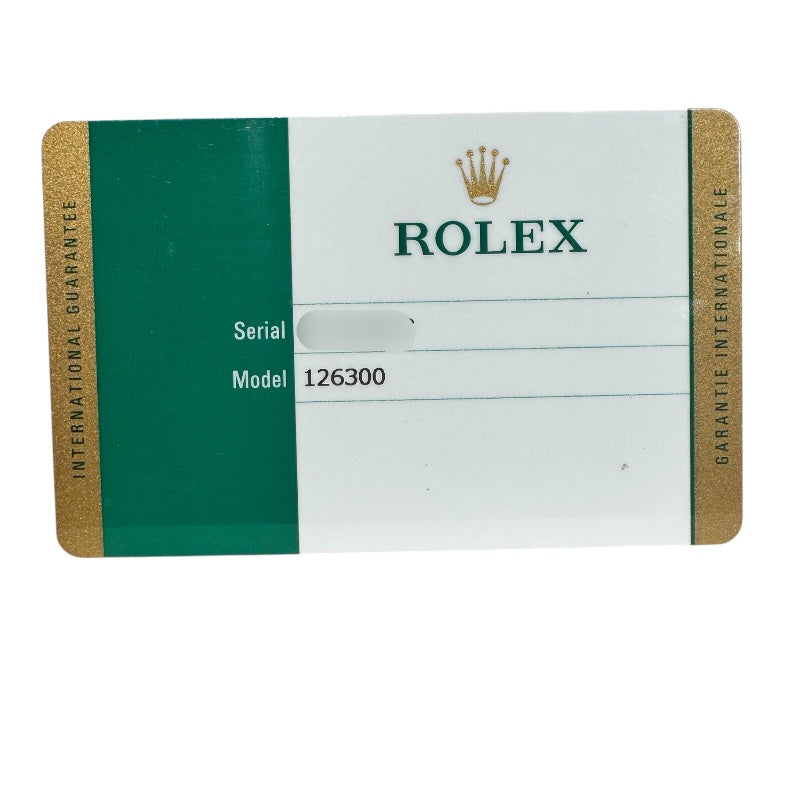 ロレックス ROLEX デイトジャスト41 ランダムシリアル 126300 ブラック ジュビリーブレス SS メンズ 腕時計