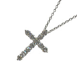 ティファニー TIFFANY＆CO スモールクロスダイヤネックレス プラチナ Pt950 ダイヤモンド ジュエリー