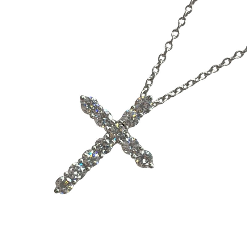 ティファニー TIFFANY＆CO スモールクロスダイヤネックレス プラチナ Pt950 ダイヤモンド ジュエリー