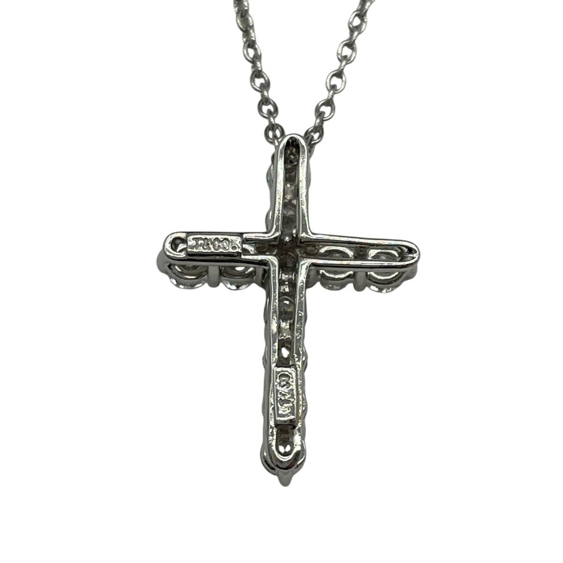 ティファニー TIFFANY＆CO スモールクロスダイヤネックレス プラチナ Pt950 ダイヤモンド ジュエリー