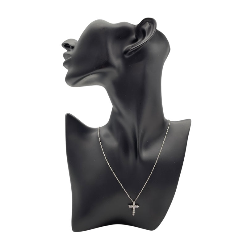 ティファニー TIFFANY＆CO スモールクロスダイヤネックレス プラチナ Pt950 ダイヤモンド ジュエリー