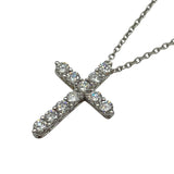 ティファニー TIFFANY＆CO スモールクロスダイヤネックレス プラチナ Pt950 ダイヤモンド ジュエリー