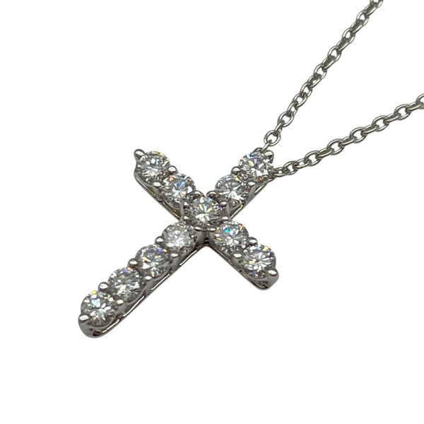 ティファニー TIFFANY＆CO スモールクロスダイヤネックレス プラチナ Pt950 ダイヤモンド ジュエリー