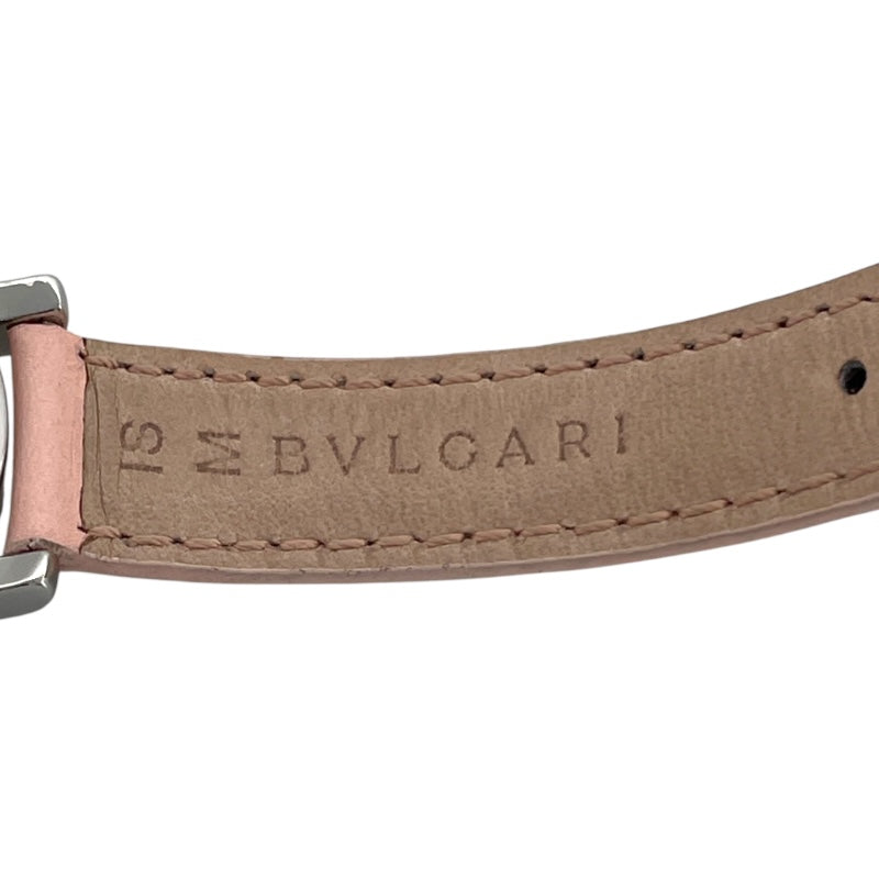 ブルガリ BVLGARI ソロテンポ JAL限定 ST29S ピンク SS クオーツ レディース 腕時計