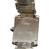 カルティエ Cartier タンクフランセーズSM W51008Q3 アイボリー SS クオーツ レディース 腕時計