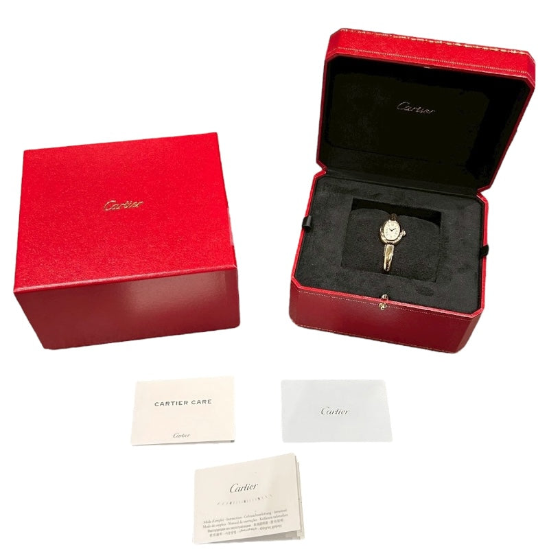 カルティエ Cartier ベニュワール ミニ サイズ17 WGBA0035 K18YG レディース 腕時計