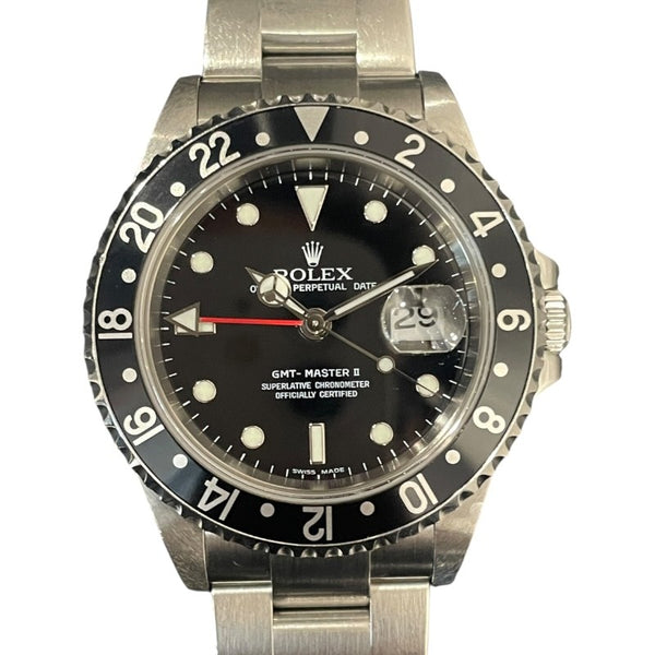 ロレックス ROLEX GMTマスター2 16710 SS 自動巻き メンズ 腕時計