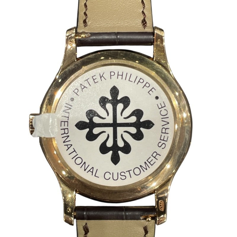 パテック・フィリップ PATEK PHILIPPE コンプリケーション アニュアルカレンダー 5205R-001 PG/レザー 自動巻き メンズ 腕時計