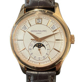 パテック・フィリップ PATEK PHILIPPE コンプリケーション アニュアルカレンダー 5205R-001 PG/レザー 自動巻き メンズ 腕時計