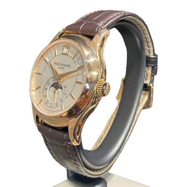 パテック・フィリップ PATEK PHILIPPE コンプリケーション アニュアルカレンダー 5205R-001 PG/レザー 自動巻き メンズ 腕時計