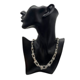 ティファニー TIFFANY＆CO ハードウェアグラジュエイテッド リンクネックレス シルバー Ag925 ジュエリー