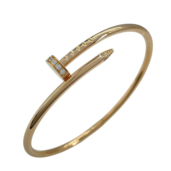 カルティエ Cartier ジュストアンクルSM ダイヤブレス ピンクゴールド Au750 ダイヤモンド ジュエリー