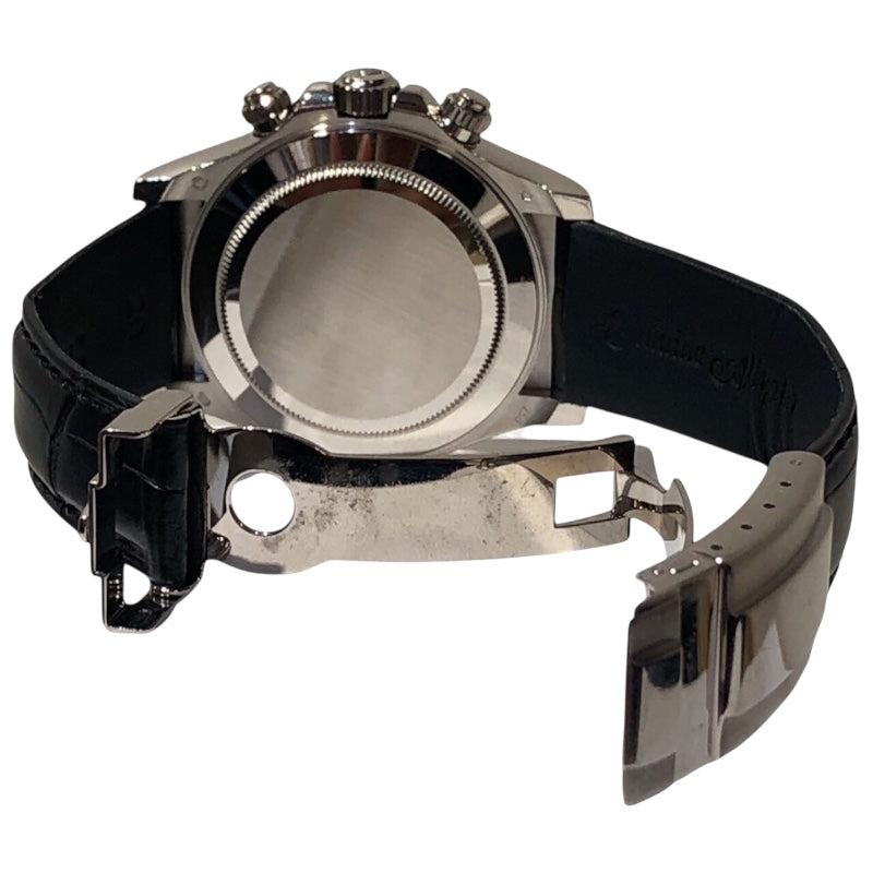 ロレックス ROLEX デイトナ 116519G K18ホワイトゴールド/レザーベルト 自動巻き メンズ 腕時計