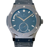 ウブロ HUBLOT クラシック・フュージョン パワーリザーブ8デイズ オールブラック 516.CM.1440.LR チタン×セラミック 手巻き メンズ 腕時計
