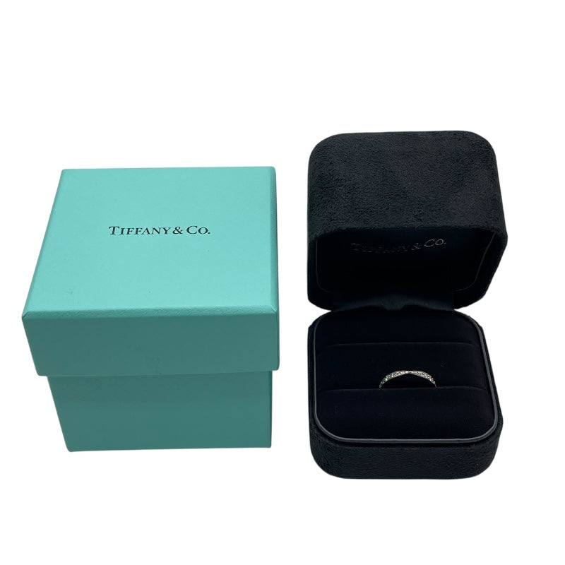 ティファニー TIFFANY＆CO ハーフエタニティリング プラチナ Pt950 ダイヤモンド ジュエリー