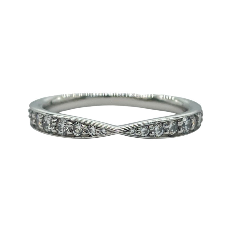 ティファニー TIFFANY＆CO ハーフエタニティリング プラチナ Pt950 ダイヤモンド ジュエリー