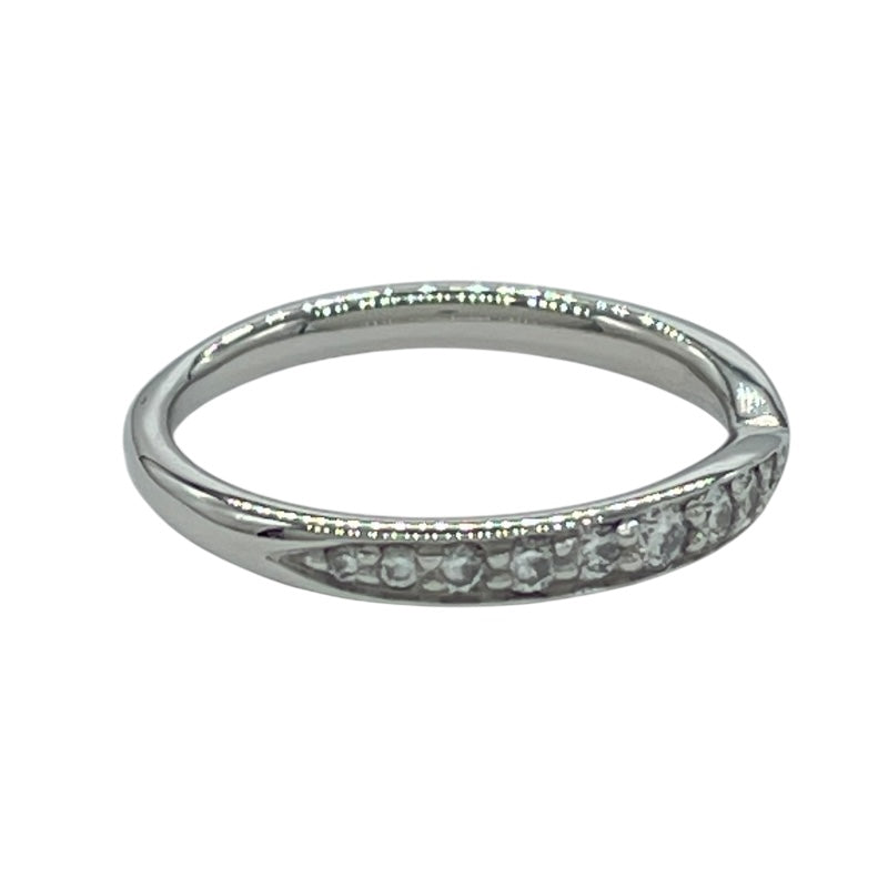 ティファニー TIFFANY＆CO ハーフエタニティリング プラチナ Pt950 ダイヤモンド ジュエリー