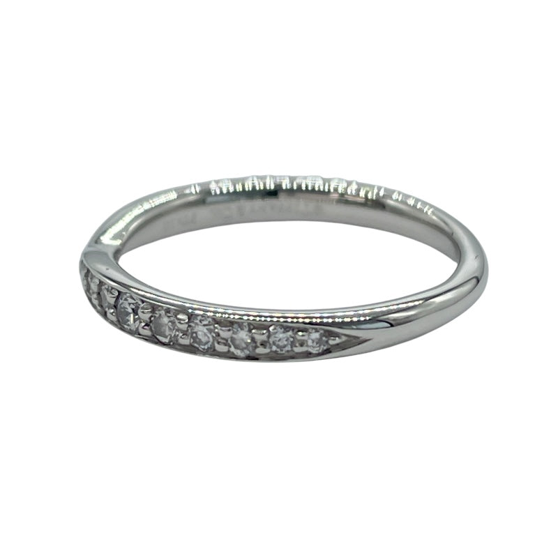 ティファニー TIFFANY＆CO ハーフエタニティリング プラチナ Pt950 ダイヤモンド ジュエリー