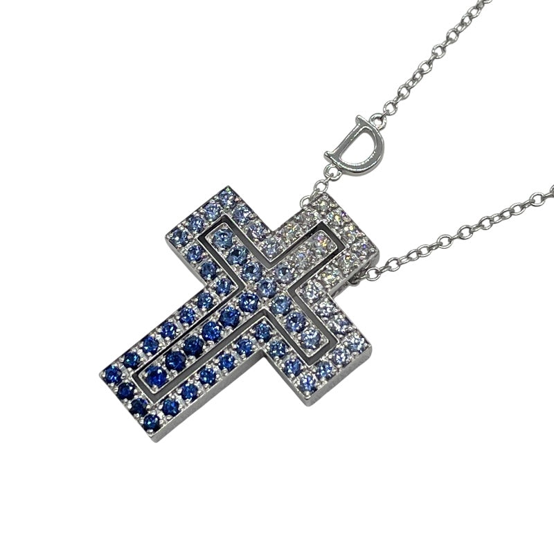 ダミアーニ DAMIANI ベルエポックアイスバーググラデーションネックレス シルバー K18WG ジュエリー