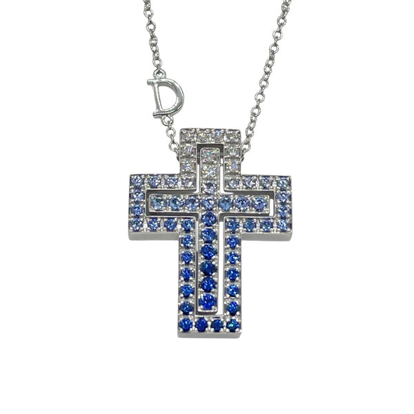 ダミアーニ DAMIANI ベルエポックアイスバーググラデーションネックレス シルバー K18WG ジュエリー