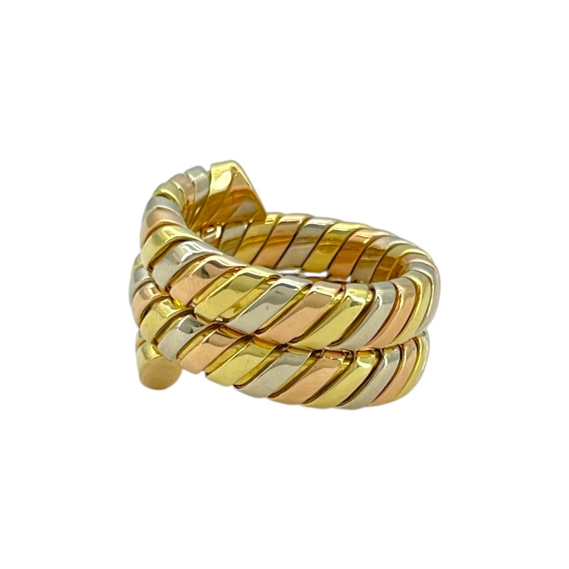 ブルガリ BVLGARI トゥボガスリング スリーカラー 750 ジュエリー
