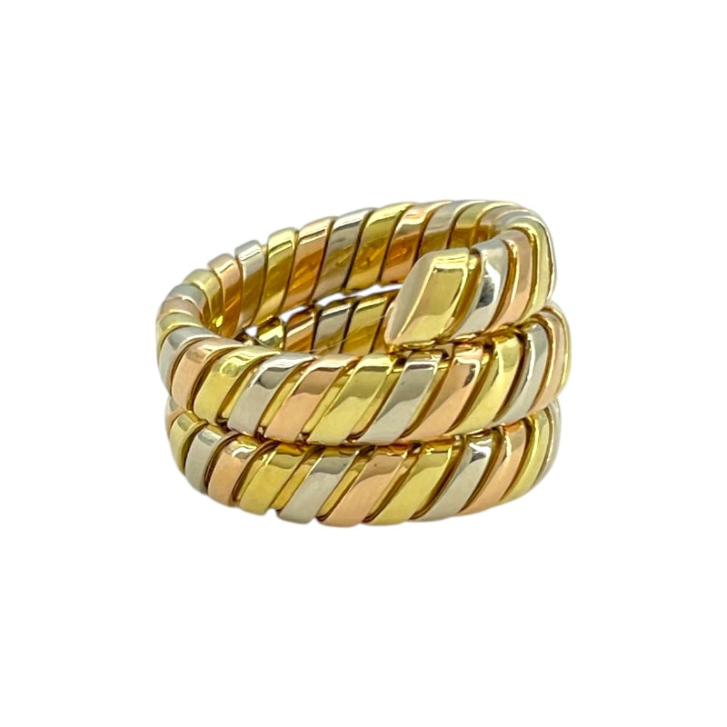 ブルガリ BVLGARI トゥボガスリング スリーカラー 750 ジュエリー