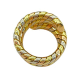 ブルガリ BVLGARI トゥボガスリング スリーカラー 750 ジュエリー