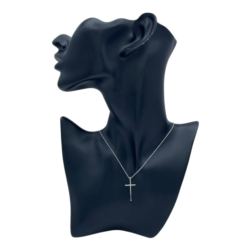 ティファニー TIFFANY＆CO クロスモチーフネックレス ホワイトゴールド Au750 ジュエリー
