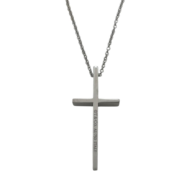 ティファニー TIFFANY＆CO クロスモチーフネックレス ホワイトゴールド Au750 ジュエリー