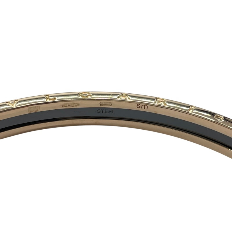 ブルガリ BVLGARI ビーゼロワンオープンバングル ピンクゴールド 750/STEEL ジュエリー