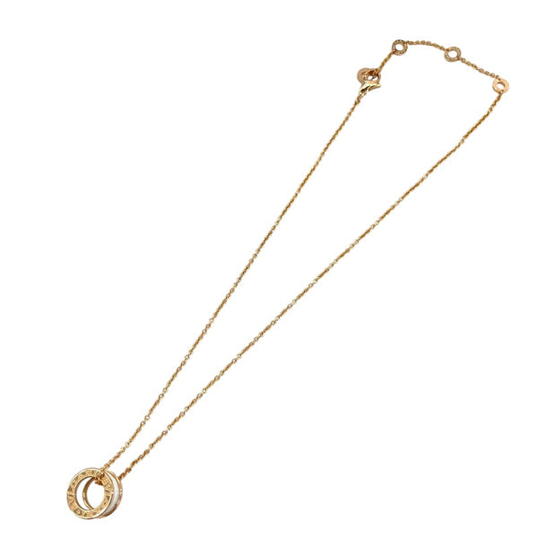 ブルガリ BVLGARI ビーゼロワンネックレス ピンクゴールド Au750/ホワイトセラミック ジュエリー