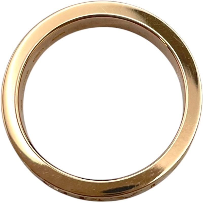 ブルガリ BVLGARI ダブルロゴ 1PD リング ピンクゴールド K18PG ジュエリー